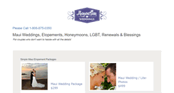 Desktop Screenshot of hawaiianislandwedding.com