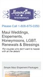 Mobile Screenshot of hawaiianislandwedding.com